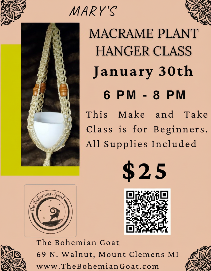 Macrame Plant Hanger Class
