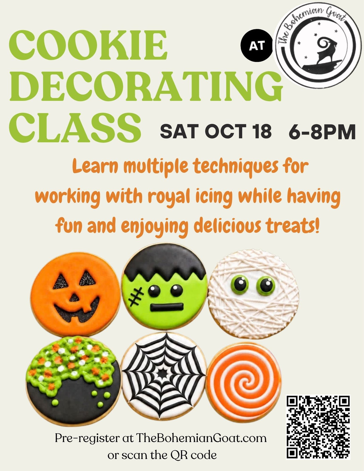 Halloween Cookie Decorating Class