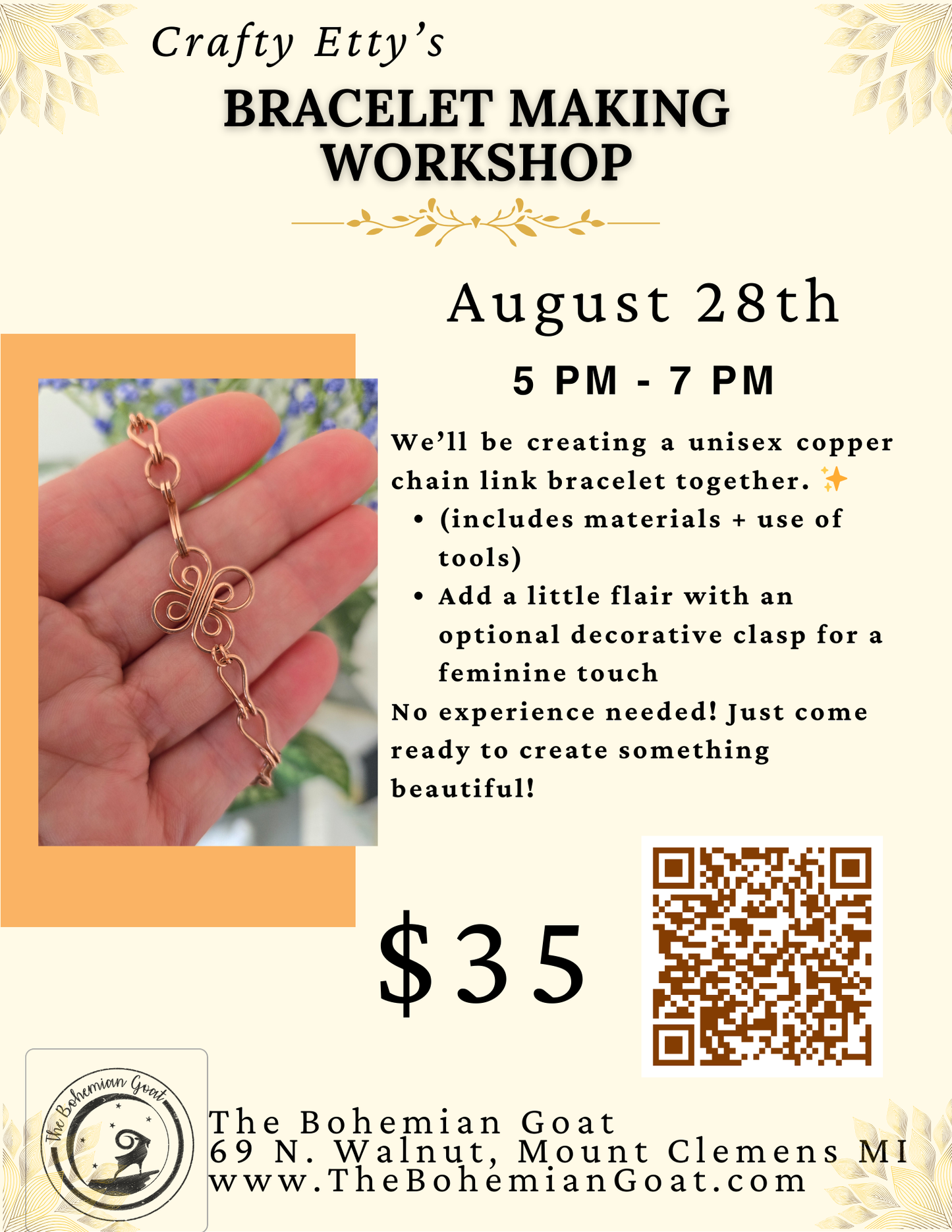 Crafty Etty's Bracelet Making Workshop