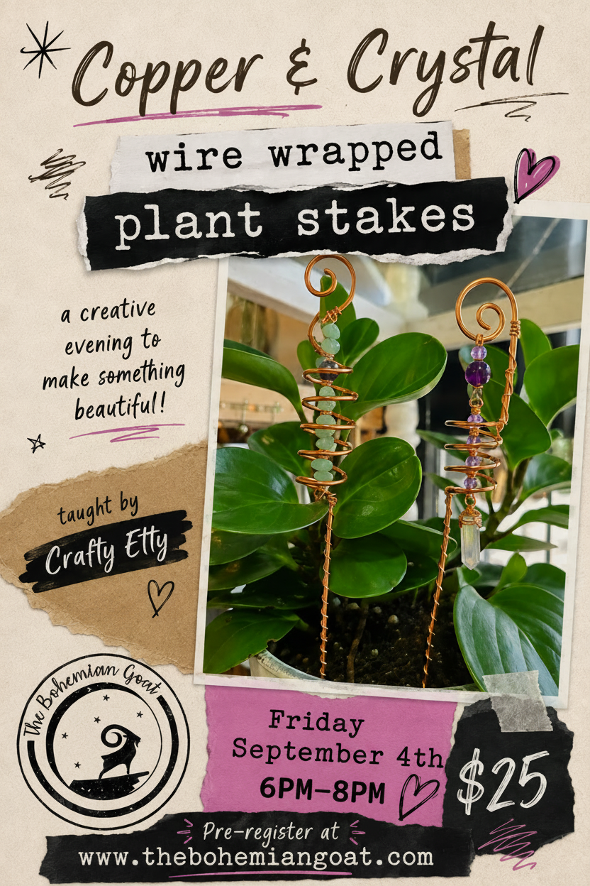 Crafty Etty Plant Stake Class