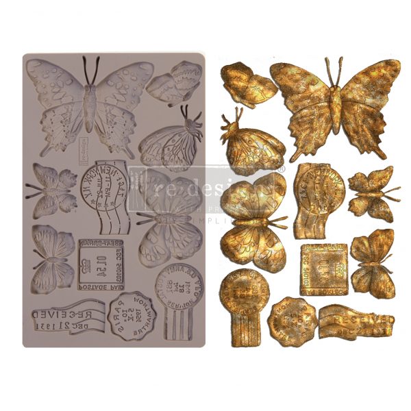 REDESIGN DECOR MOULDS® – BUTTERFLY IN FLIGHT – 5″ X 8″, 8MM THICKNESS
