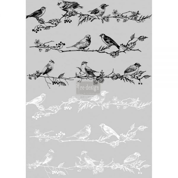 REDESIGN DÉCOR TRANSFERS®- BIRDS & BERRIES