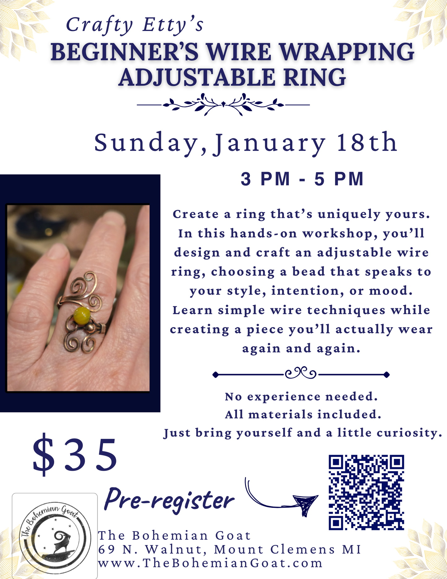 Crafty Etty's Adjustable Ring