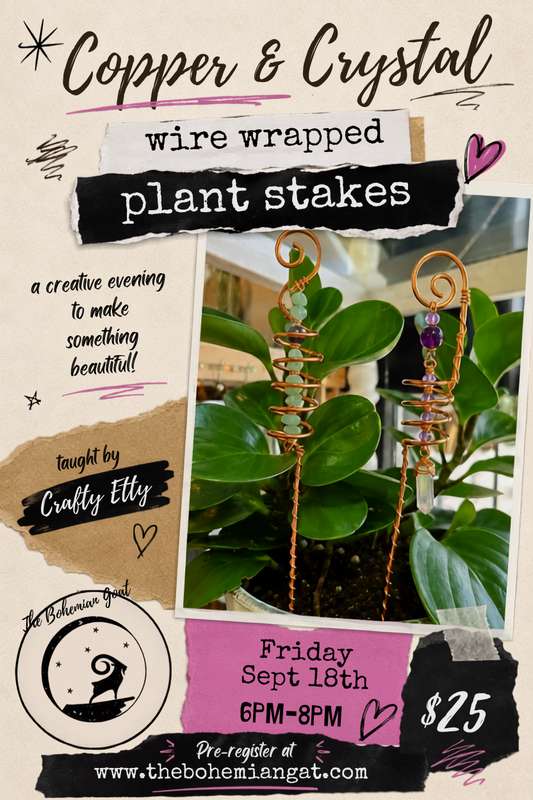 Crafty Etty Plant Stake Class