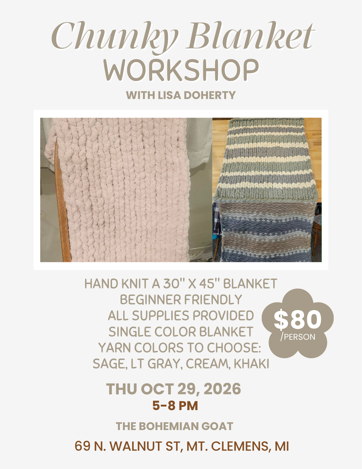 Chunky Blanket Class