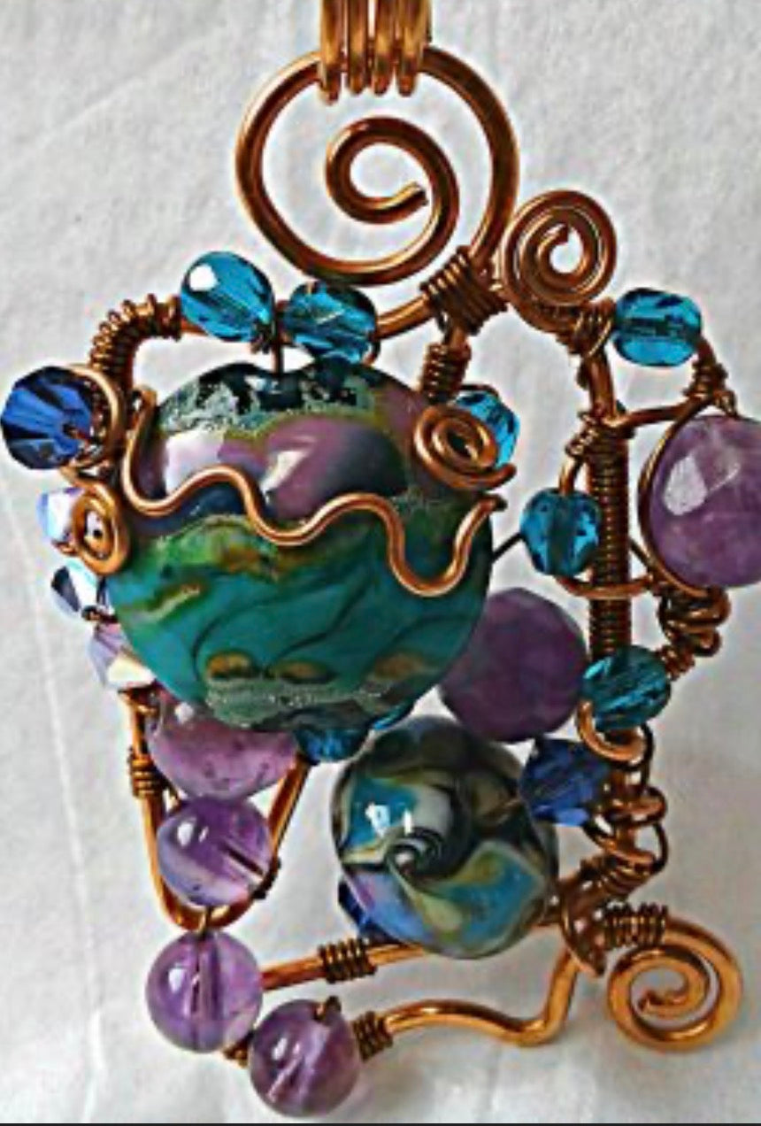 Bead Soup Pendant Necklace