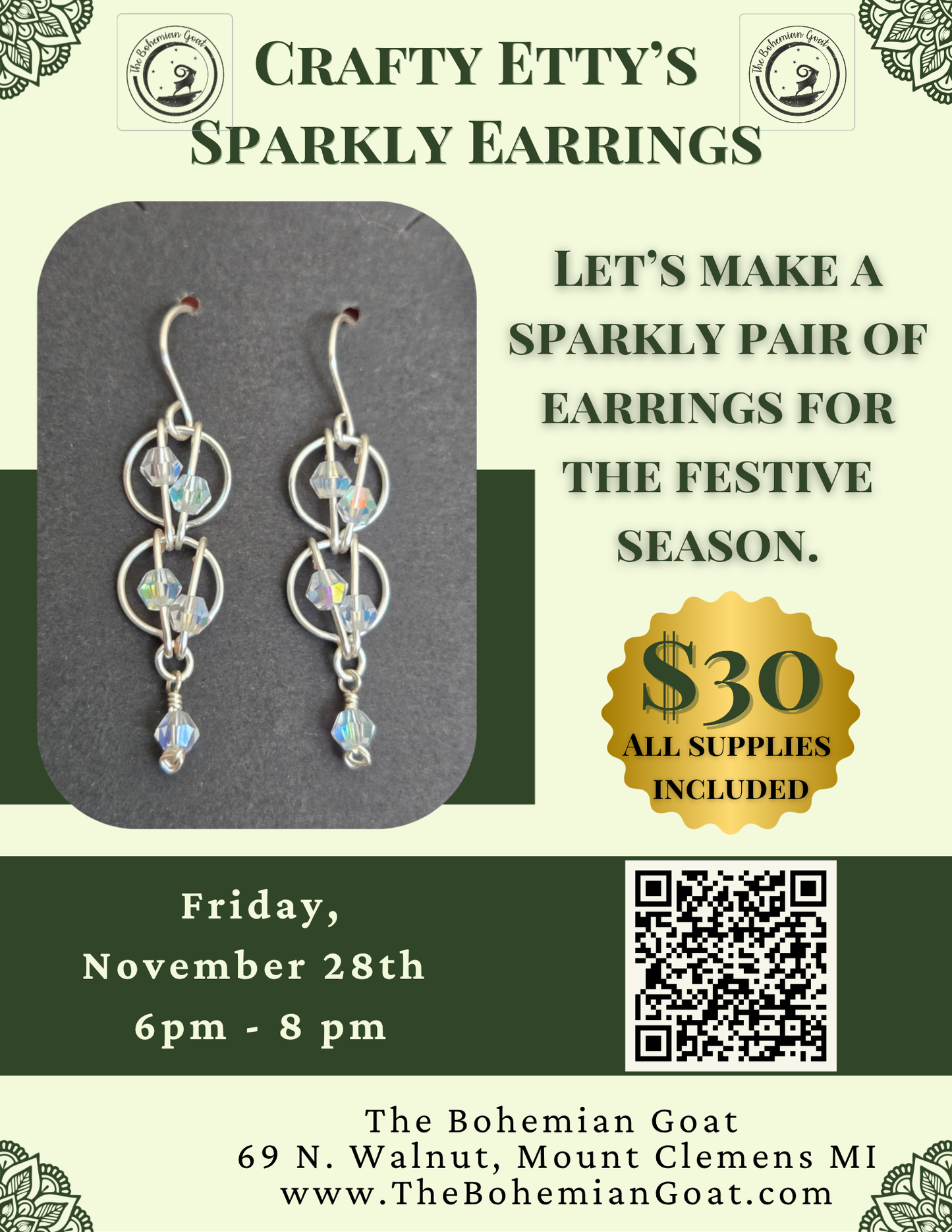 Crafty Etty's Sparkly Earrings
