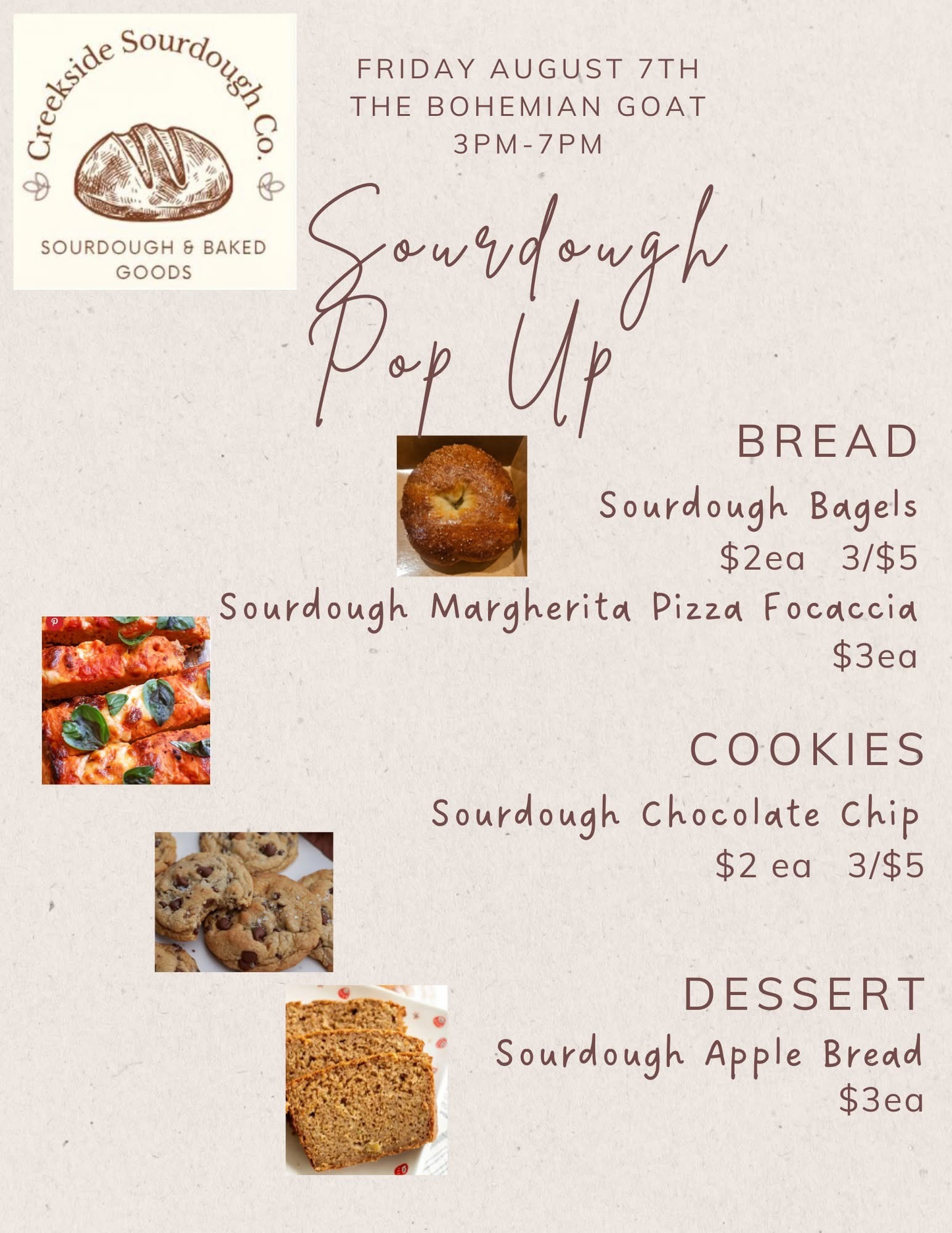 Creekside Sour Dough Aug. 7th 2026