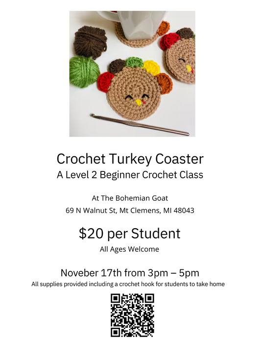 Crochet Turkey Coaster