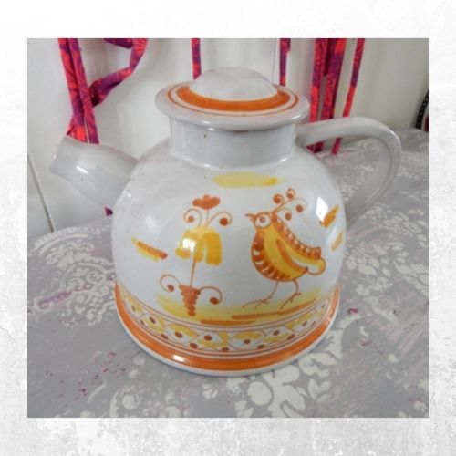 Hand Painted Grouse Teapot