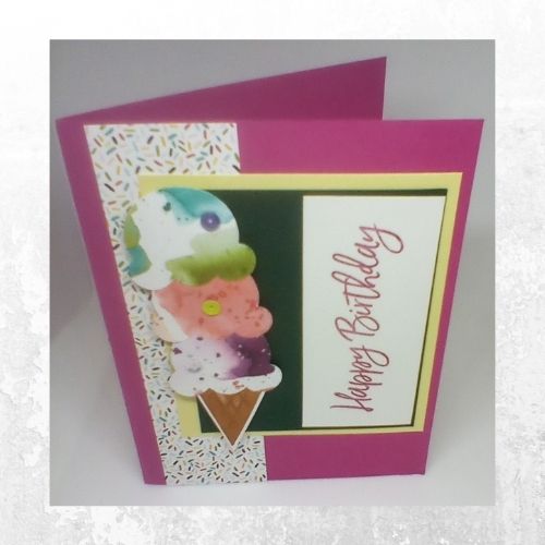 Ice-Cream Cone - Birthday Card