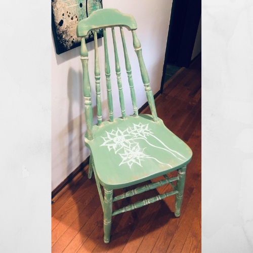 Up-cycled Sunflower Chair